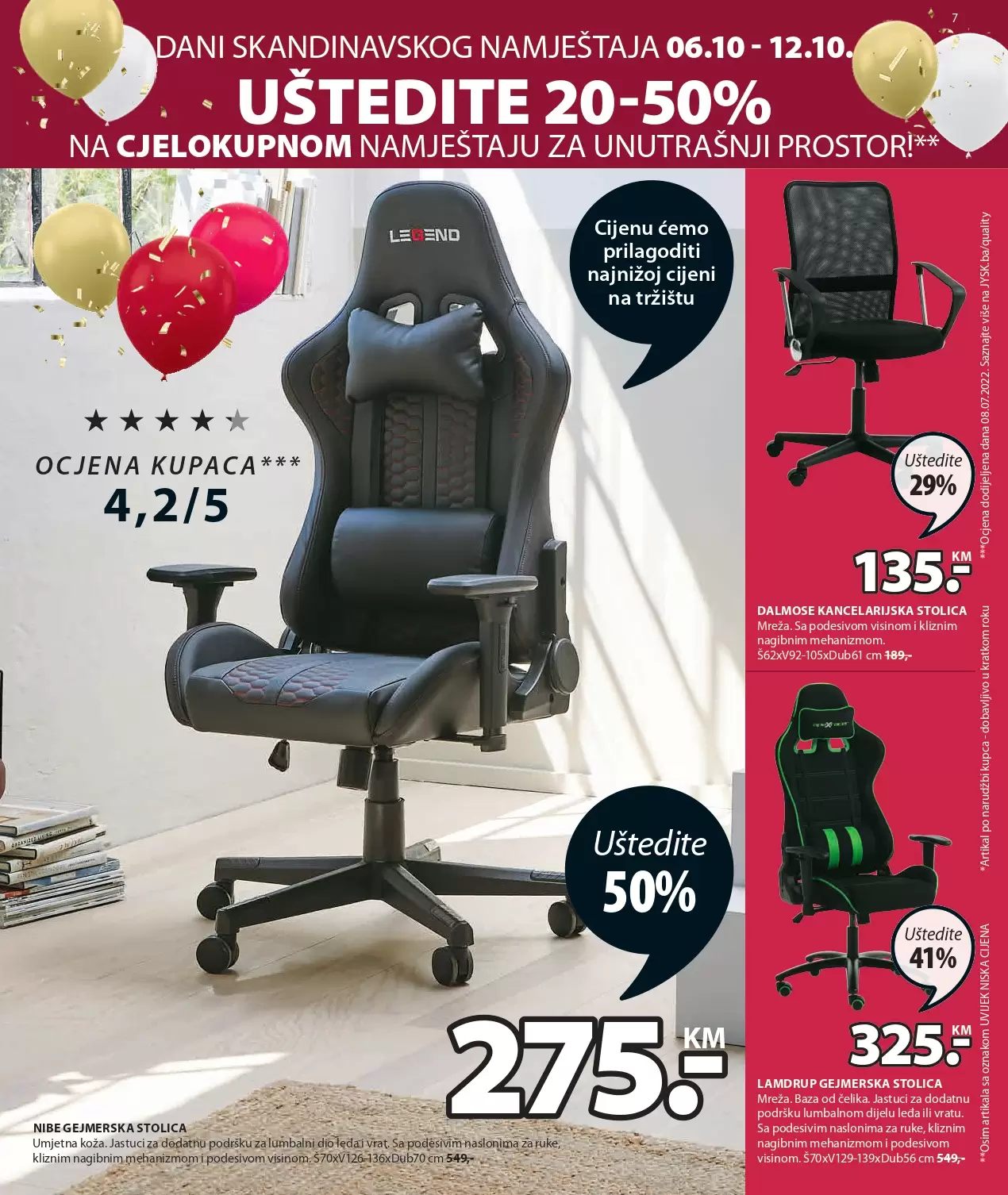 JYSK katalog🎈LUDO NISKE CIJENE - SNIŽENJE 6-19.10.2022.