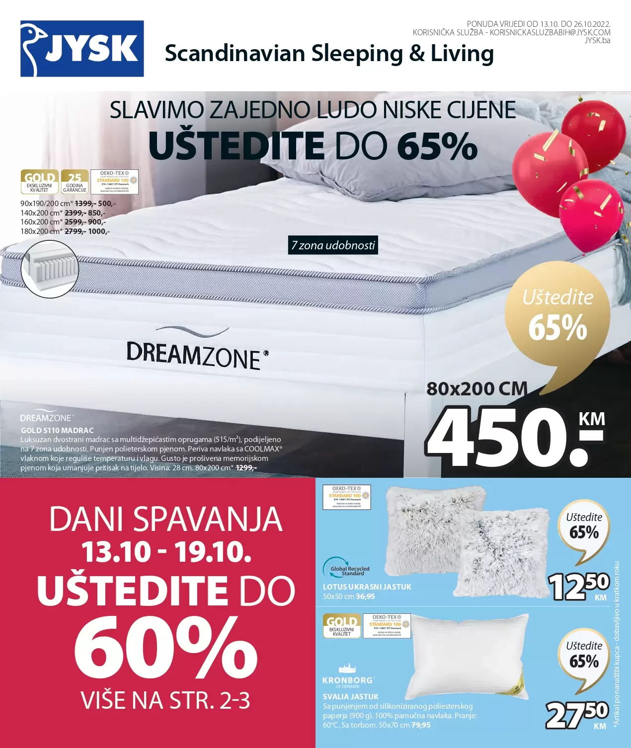 JYSK letak LUDO NISKE CIJENE Jysk katalog snizenja 13-26.10.2022. 