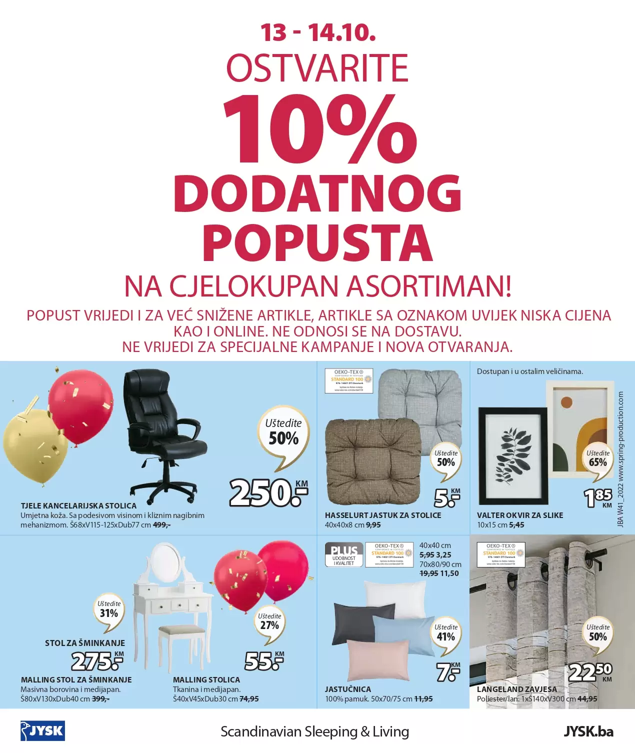 JYSK letak LUDO NISKE CIJENE Jysk katalog snizenja 13-26.10.2022.