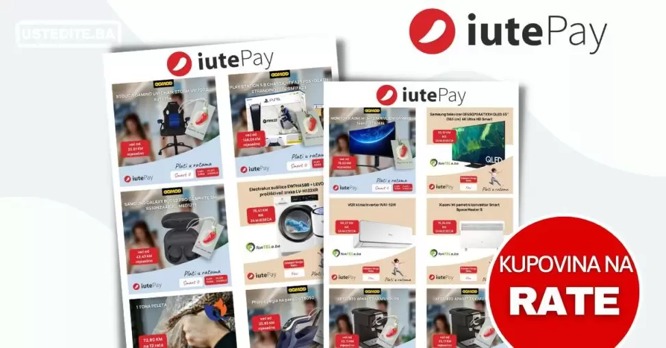 iutePay Najatraktivnije ponude kupovine na rate