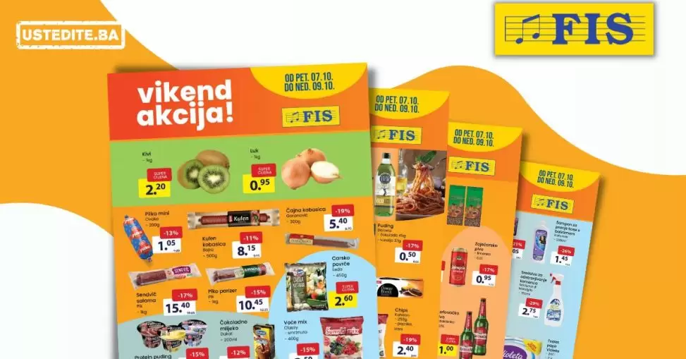 Fis vikend akcija SUPER SNIŽENJE 7-9.10.2022.