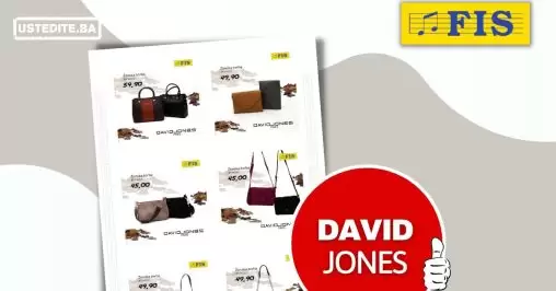 Fis DAVID JONES torbe - VEĆ od 45 KM - oktobar 2022Fis DAVID JONES torbe - VEĆ od 45 KM - oktobar 2022