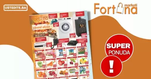 Fortuna VIKEND AKCIJA 8-9.10.2022.Fortuna VIKEND AKCIJA 8-9.10.2022.
