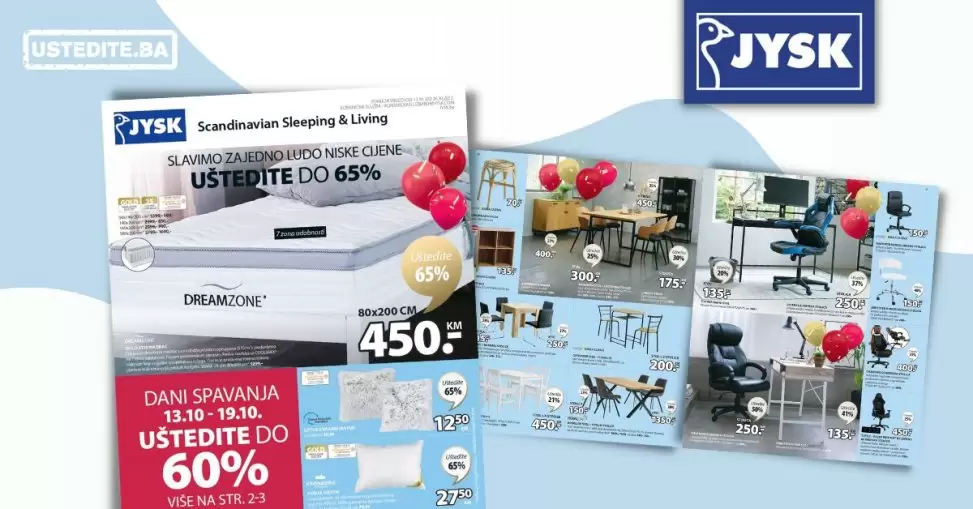 JYSK letak LUDO NISKE CIJENE Jysk katalog snizenja 13-26.10.2022.