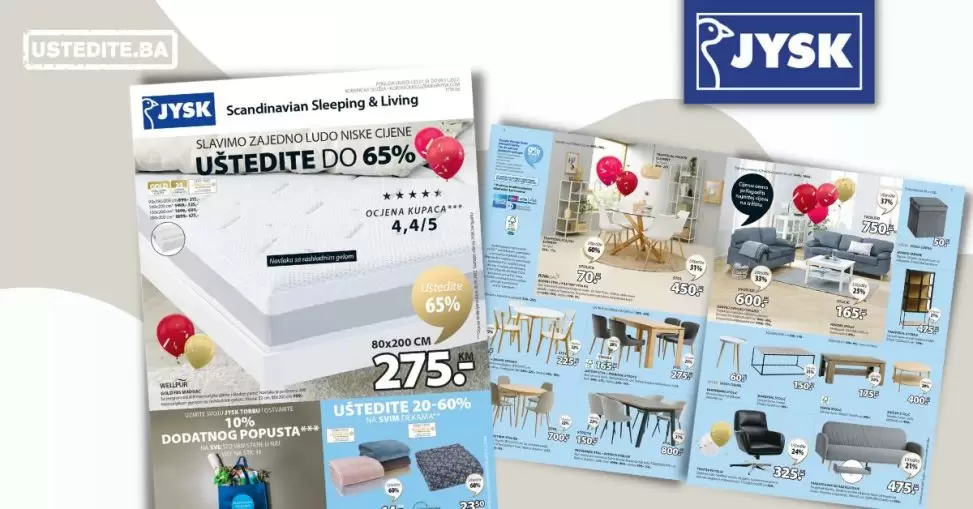 Jysk katalog NOVEMBAR - akcija sniženja 27.20-9.11.2022.