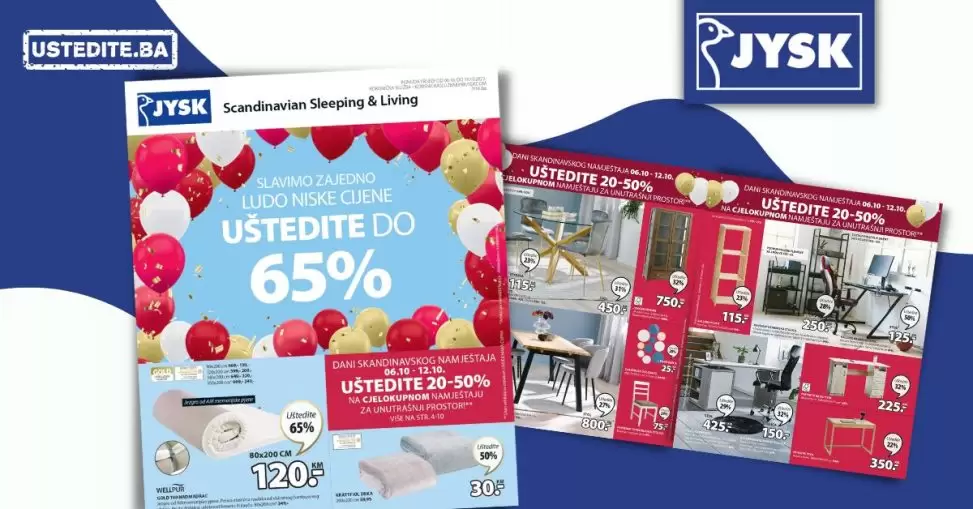 JYSK katalog🎈LUDO NISKE CIJENE - SNIŽENJE 6-19.10.2022.