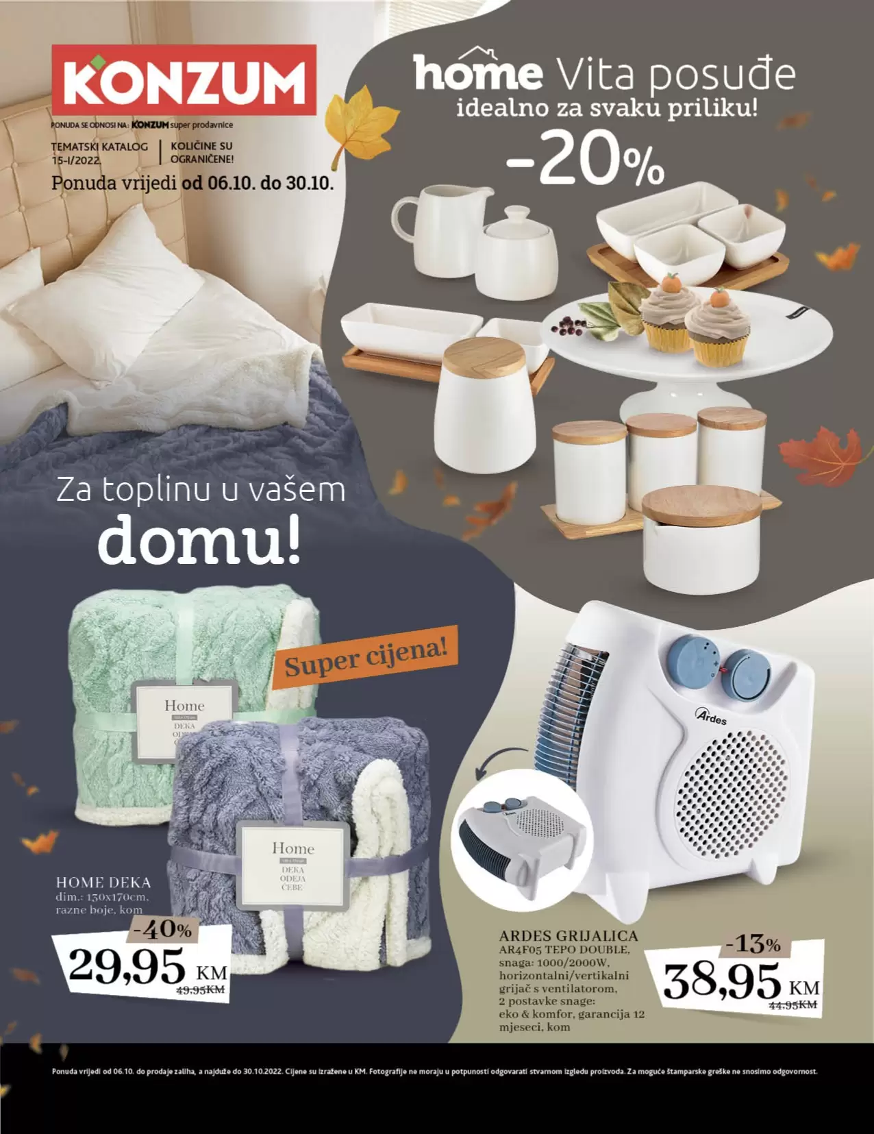 Konzum katalog - GRIJANJE - Za toplinu u vašem domu 06-30.10.2022.
