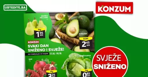 Konzum katalog SVJEŽA PONUDA 17-19.10.2022.