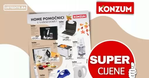 Konzum Mali kućanski aparati - AKCIJA do 30.10.2022.