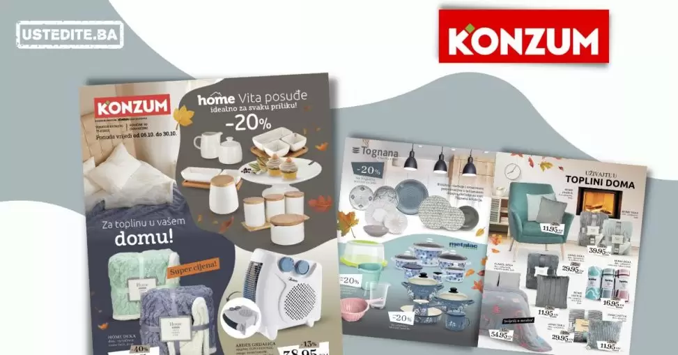 Konzum katalog - GRIJANJE - Za toplinu u vašem domu 06-30.10.2022.