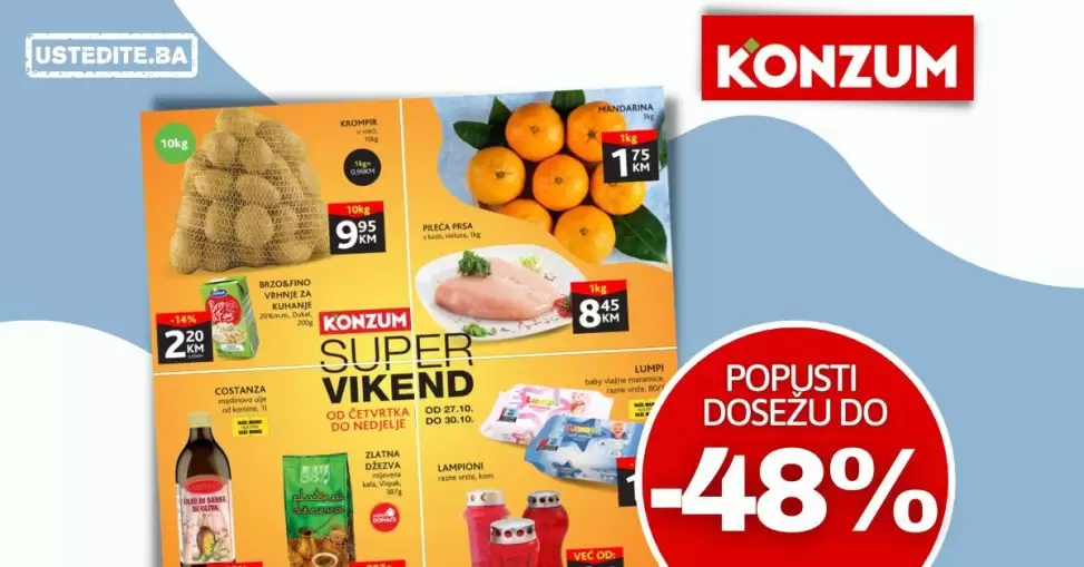 Konzum vikend akcija 27-30.10.2022.