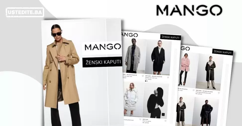 Mango BiH ŽENSKI KAPUTI - oktobar 2022