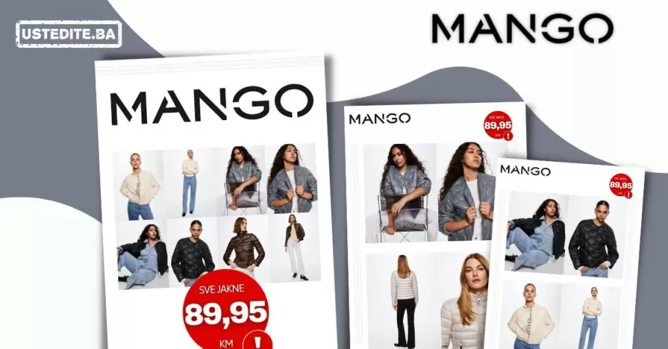 Mango BiH SVE JAKNE samo 89,95 KM - oktobar 2022
