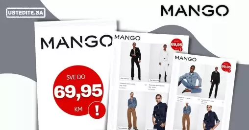 Mango BiH - Odabrani modeli do 69,95 KM -oktobar 2022