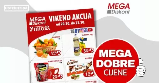Mega Diskont vikend akcija 20-23.10.2022.