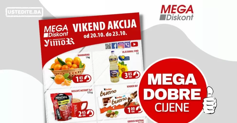 Mega Diskont vikend akcija 20-23.10.2022.