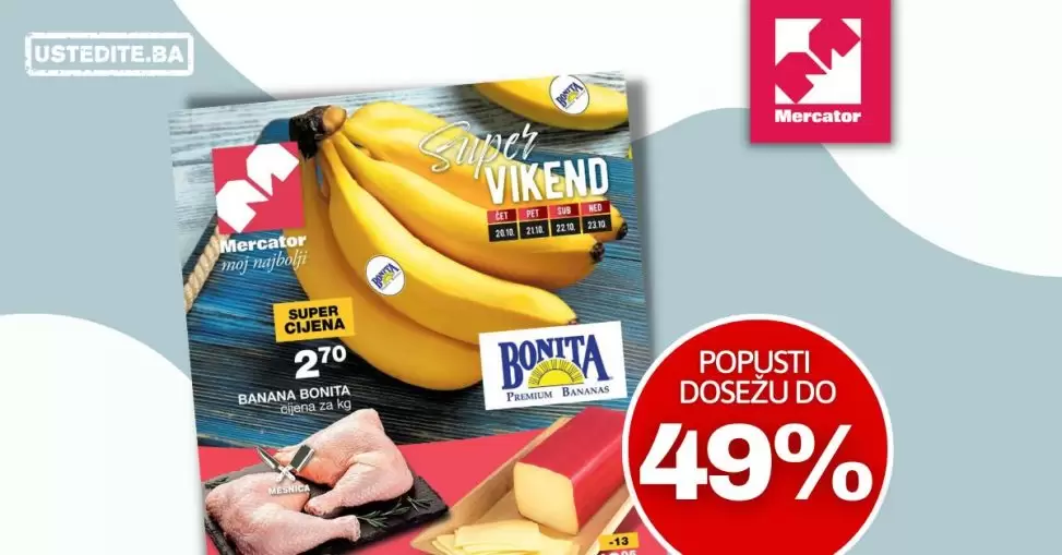 Mercator vikend akcija 20-23.10.2022.