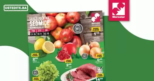 Mercator akcija VOĆE- POVRĆE - SVJEŽE MESO 31.10-2.11.2022.