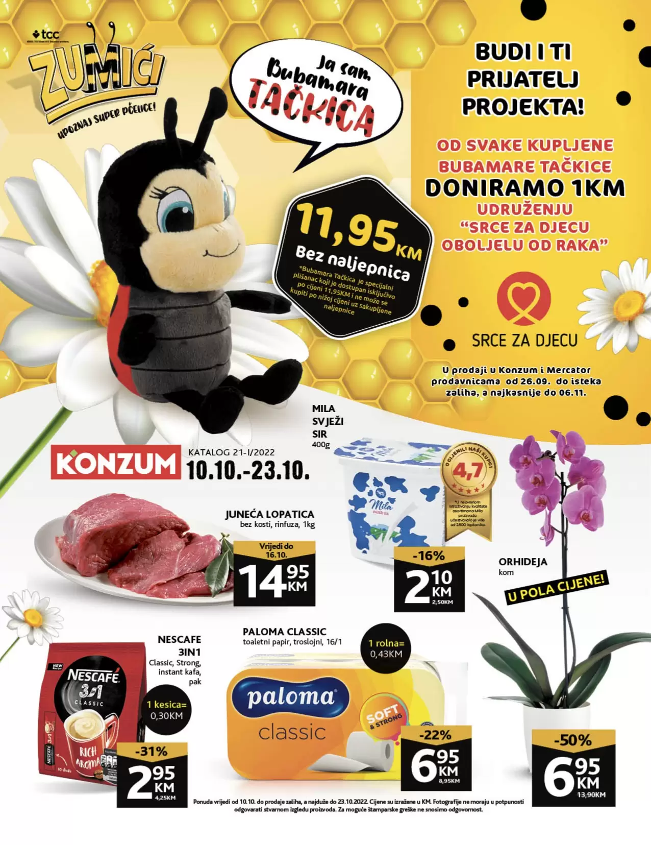 Konzum katalog 🛒  Konzum U POLA CIJENE- akcija snizenja 10-23.10.2022. 