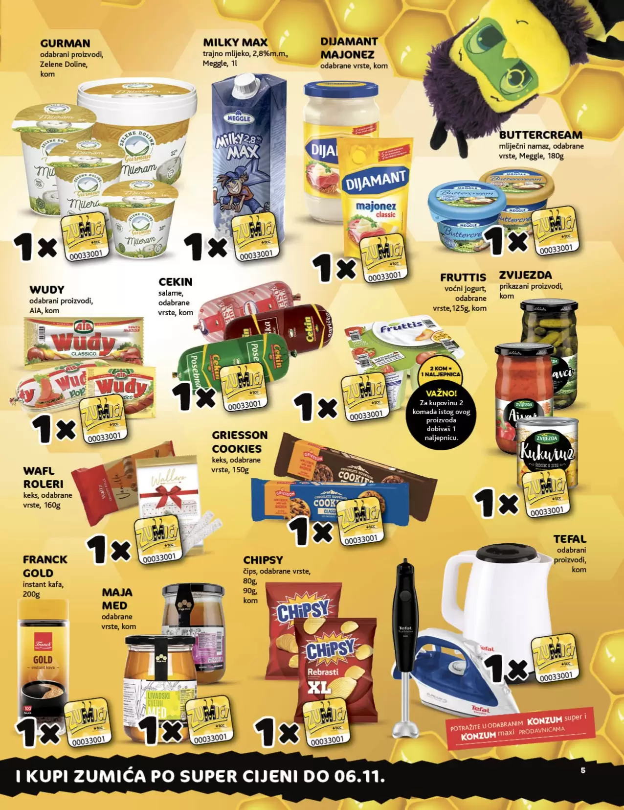 Konzum katalog 🛒 Konzum U POLA CIJENE- akcija snizenja 10-23.10.2022.