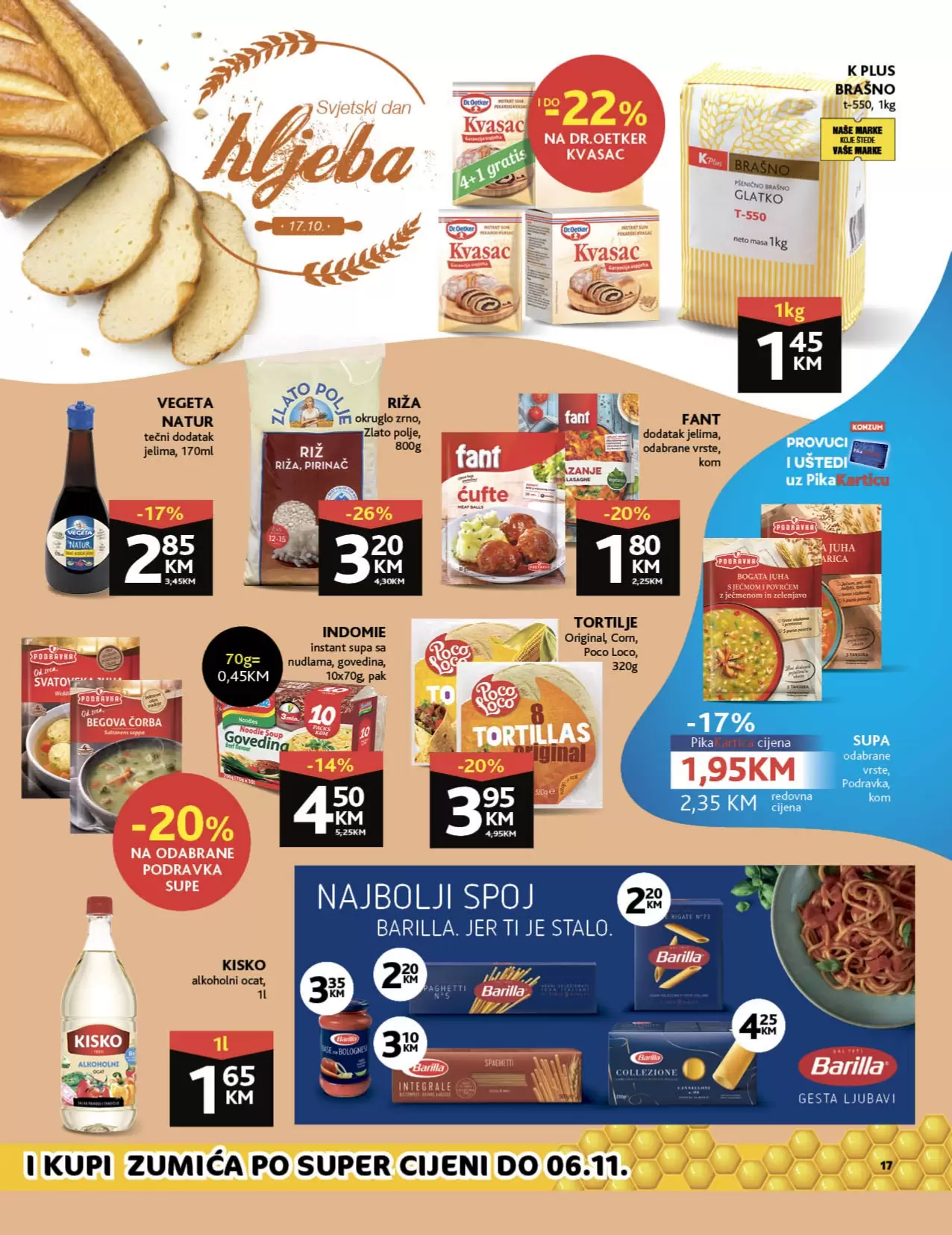 Konzum katalog 🛒 Konzum U POLA CIJENE- akcija snizenja 10-23.10.2022.