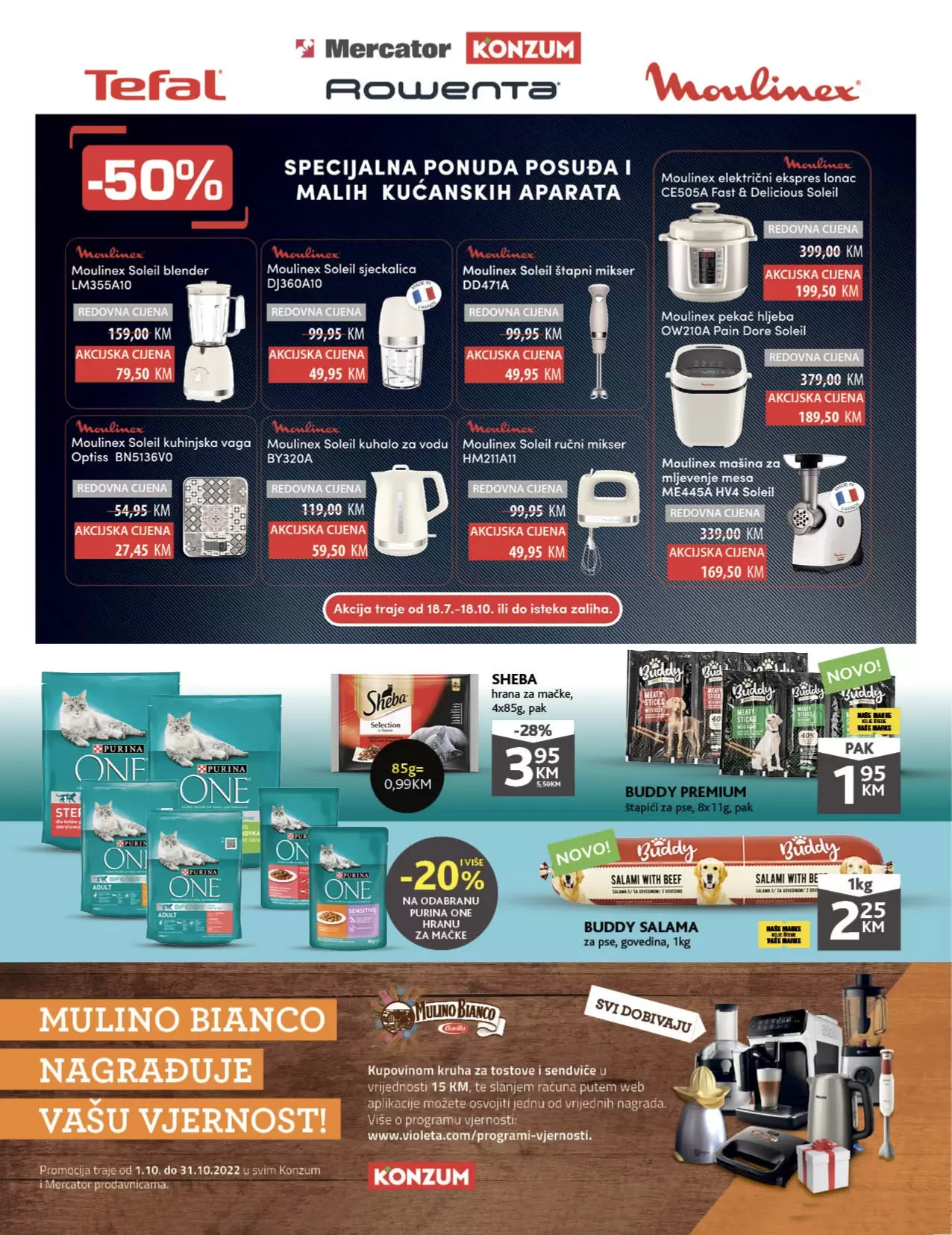 Konzum katalog 🛒 Konzum U POLA CIJENE- akcija snizenja 10-23.10.2022.