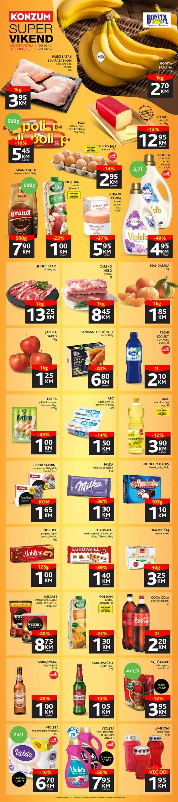 Konzum vikend akcija 20-23.10.2022. Konzum vikend akcija 20-23.10.2022.