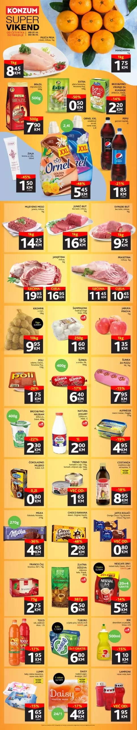 Konzum vikend akcija 27-30.10.2022.