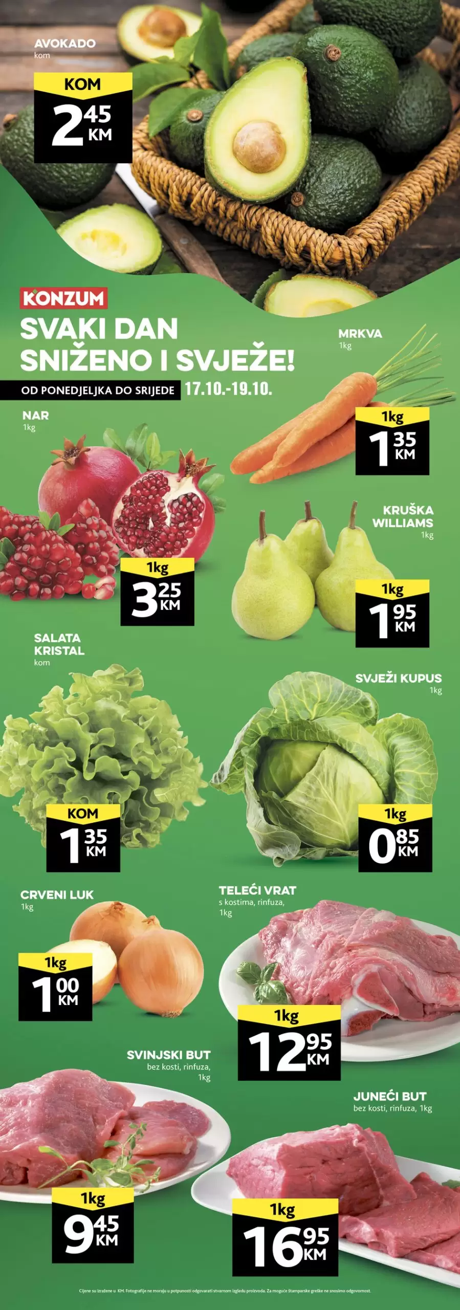 Konzum katalog SVJEŽA PONUDA 17-19.10.2022. 