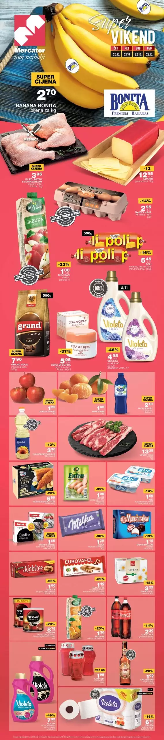 Mercator vikend akcija 20-23.10.2022.
