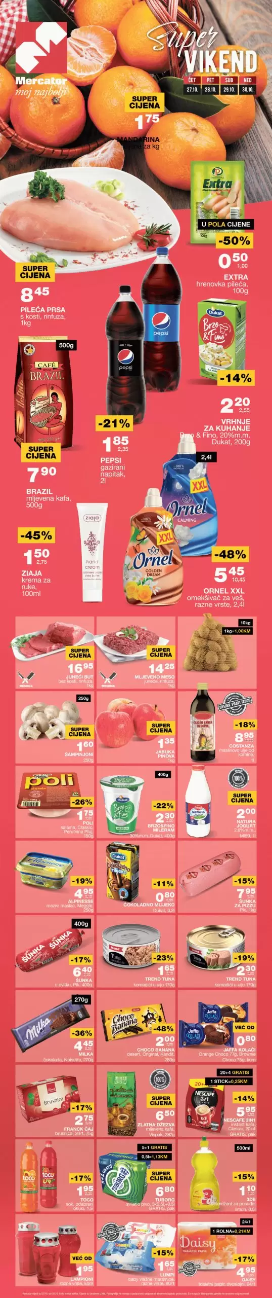 Mercator vikend akcija 27-30.10.2022.