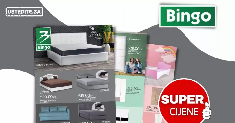 Bingo NAMJEŠTAJ Francuski ležajevi / Ormari - Katalog do 30.10.2022