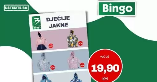 Bingo DJEČIJE JAKNE već od 19,90 KM - jesen 2022
