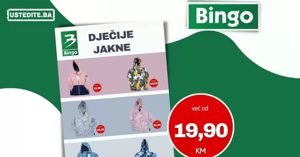 Bingo DJEČIJE JAKNE već od 19,90 KM - jesen 2022