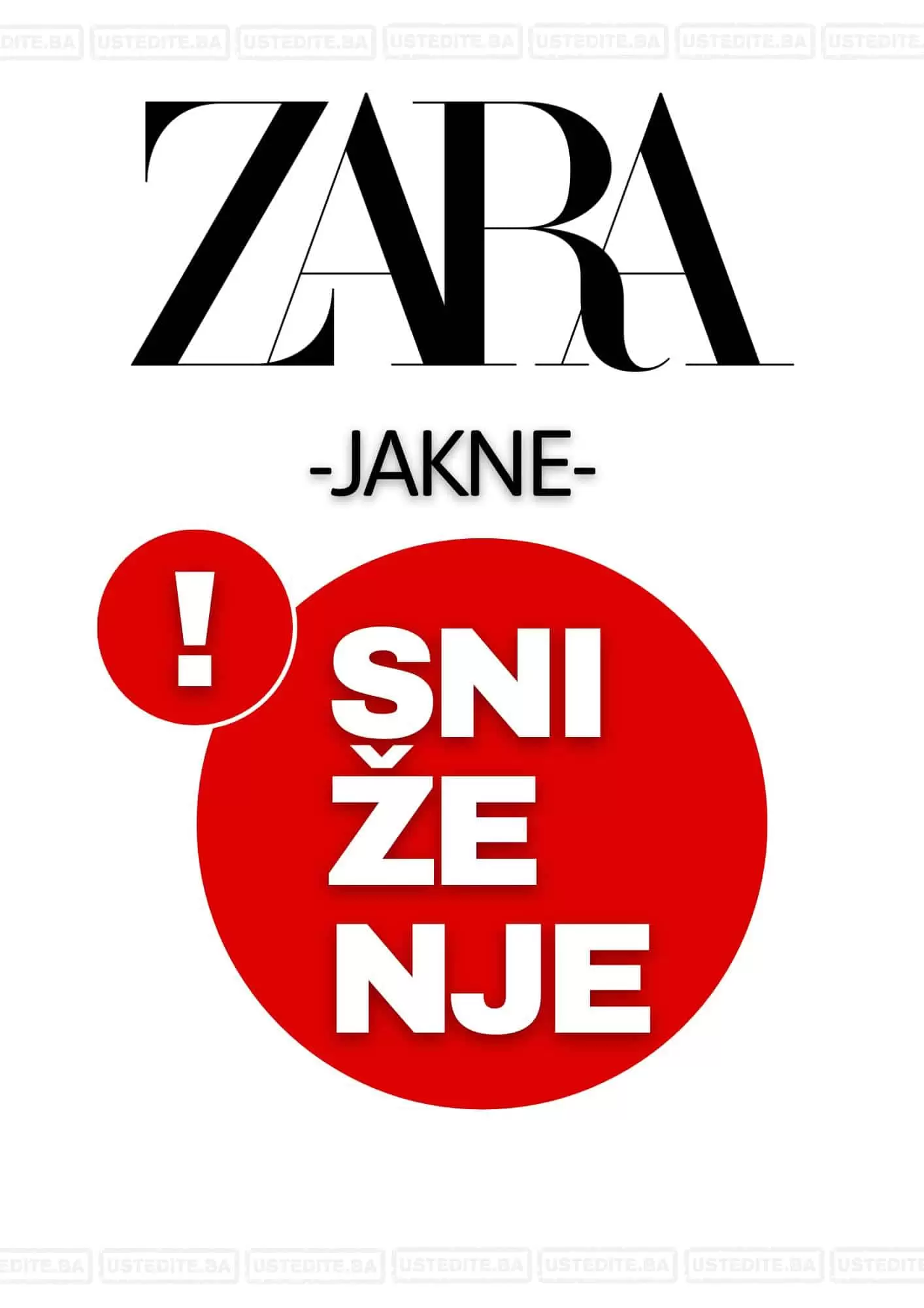 Zara BiH Jakne i prsluci SNIŽENJE - novembar 2022