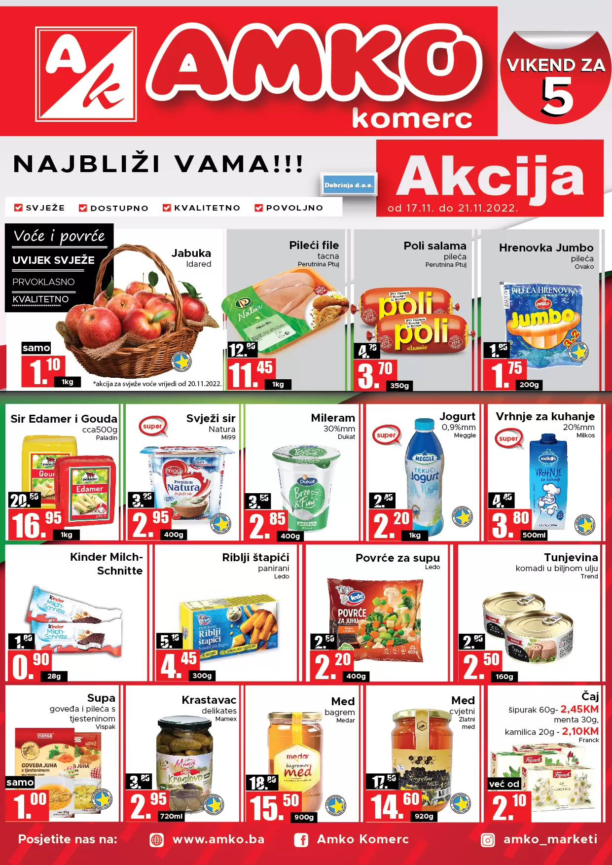 Amko vikend akcija 17-21.11.2022.