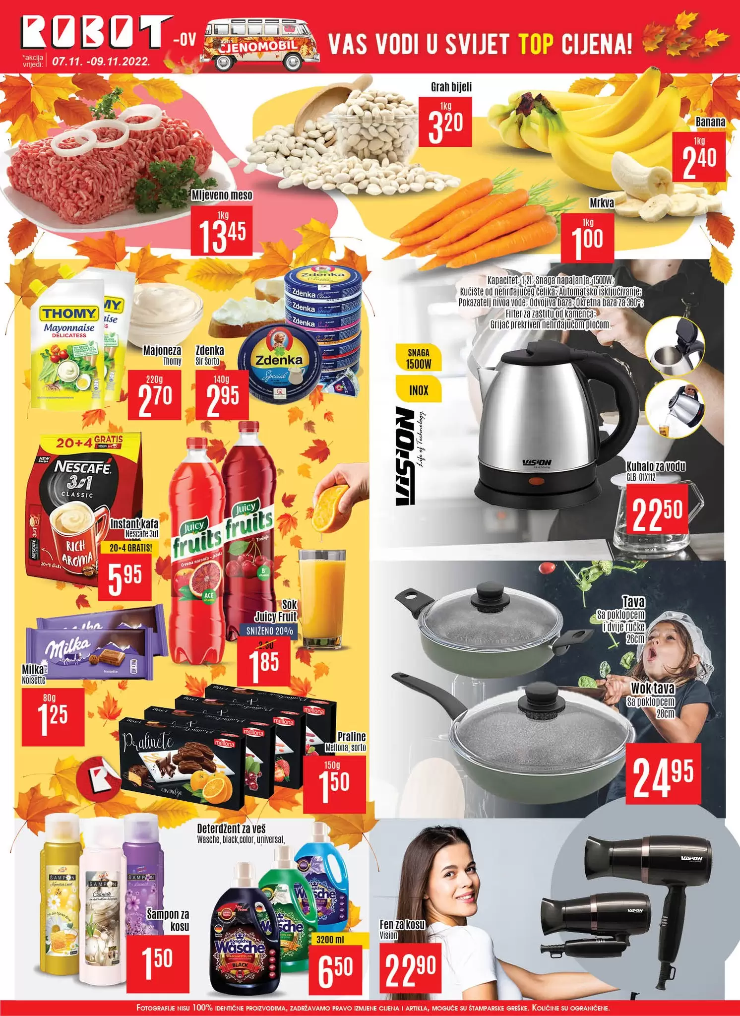 Robot akcija MLJEVENO MESO 13,45 KM 7-9.11.2022. 