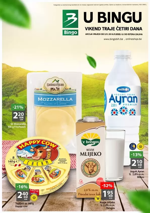 Bingo vikend akcija ULJE Floriol 1l 3,95 KM - katalog 3-6.11.2022.
