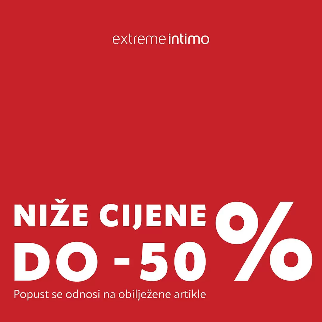 Extreme Intimo SNIŽENJE do 50% novembar 2022