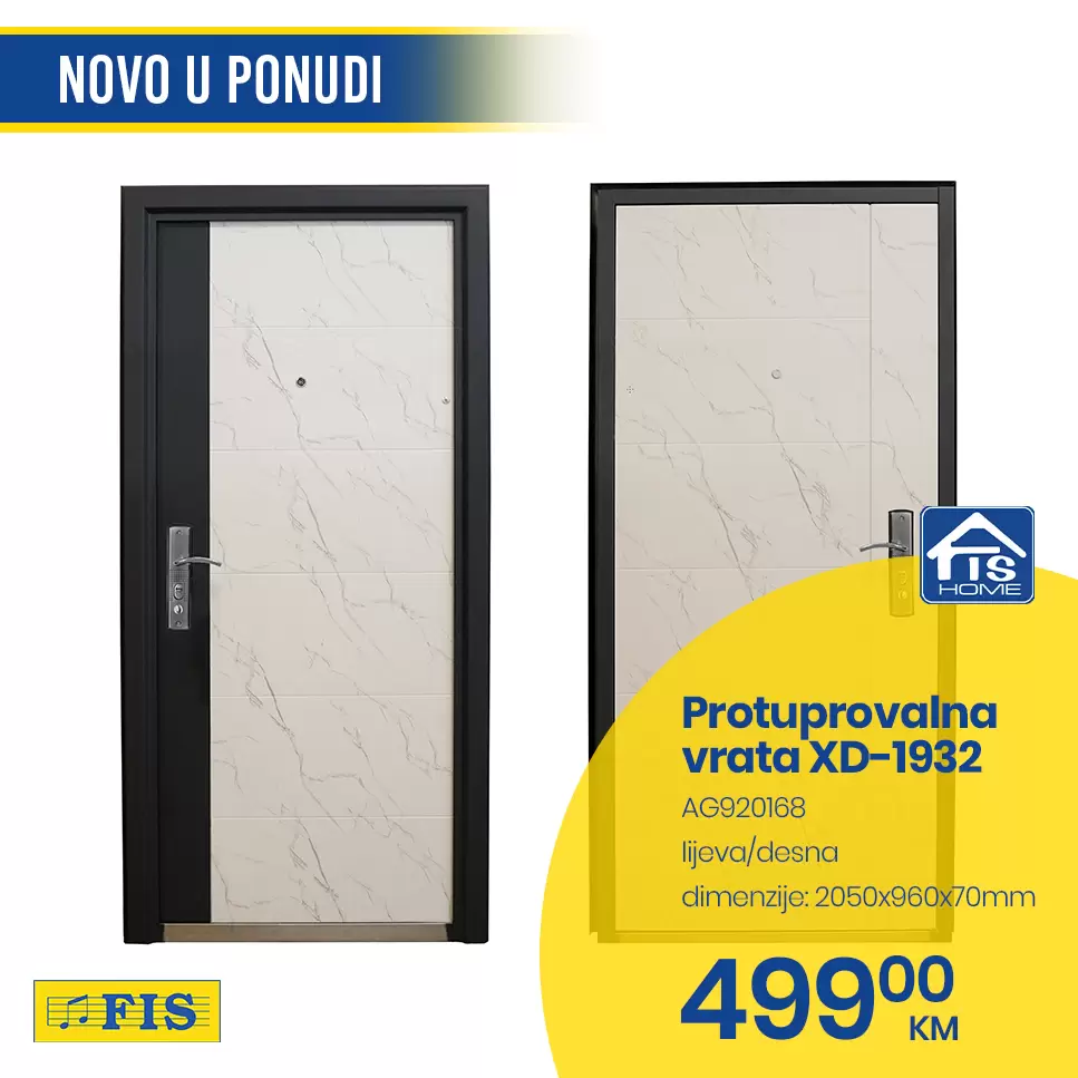 Novo u Fisu - PROTUPROVALNA VRATA