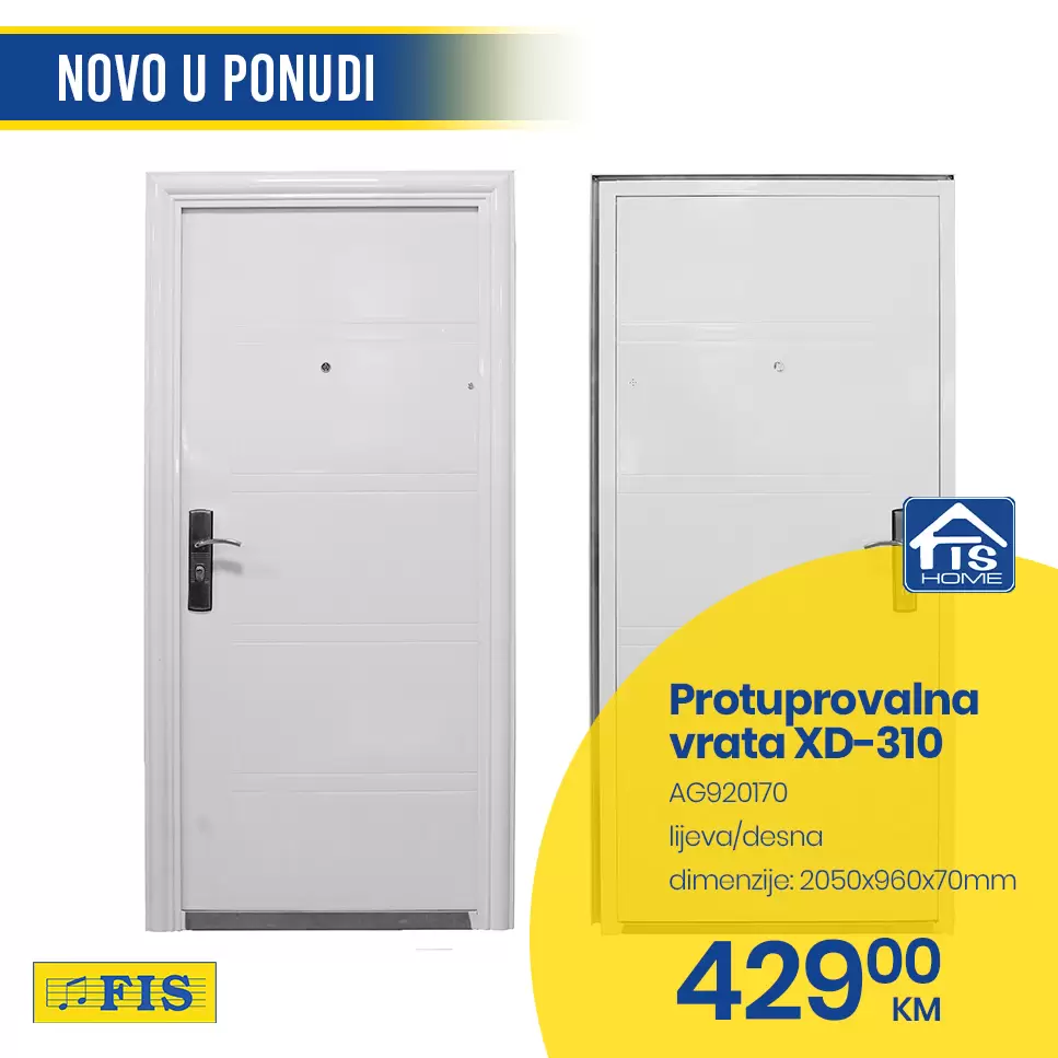 Novo u Fisu - PROTUPROVALNA VRATA