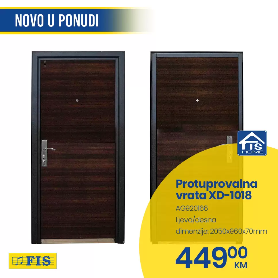 Novo u Fisu - PROTUPROVALNA VRATA