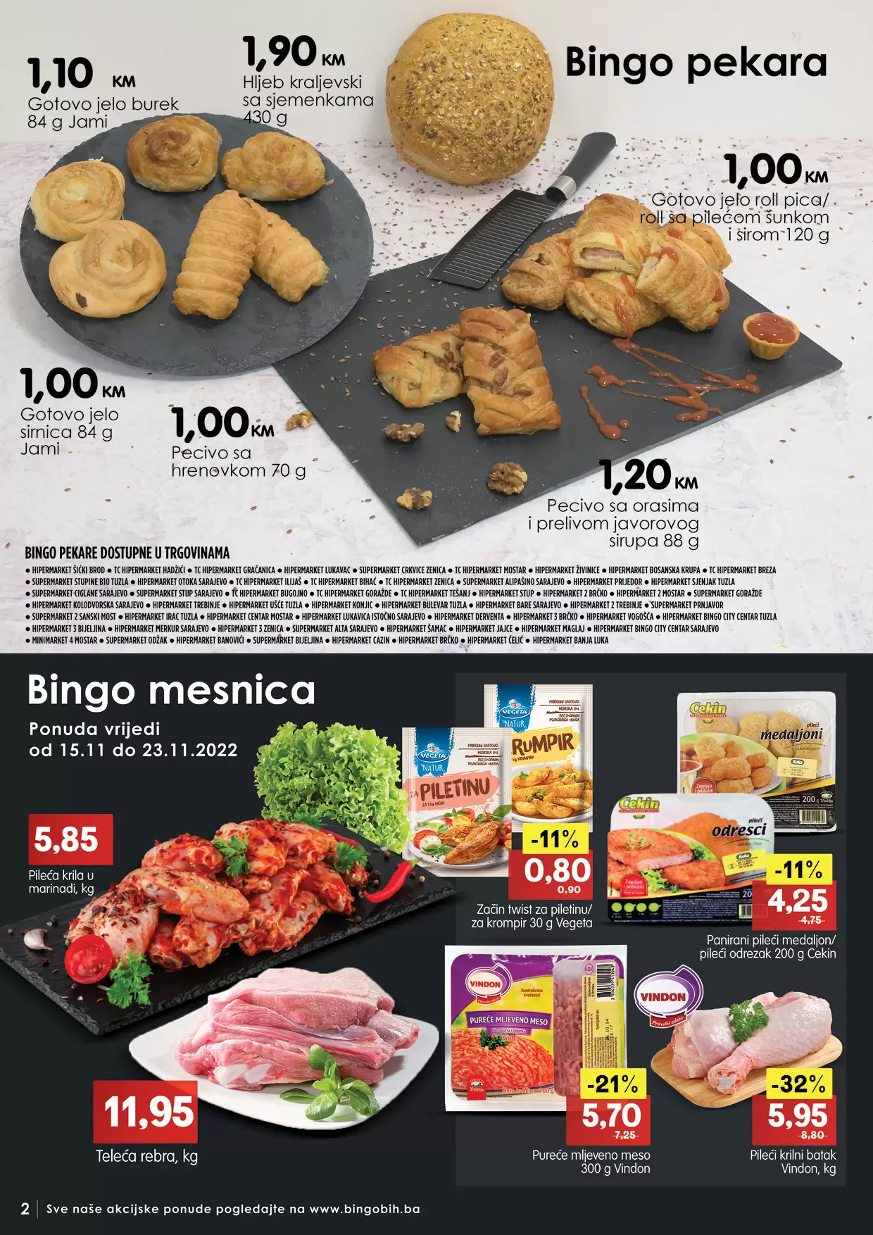 Bingo Katalog NOVEMBAR 2022- akcija sniženja 15-27.11.2022.