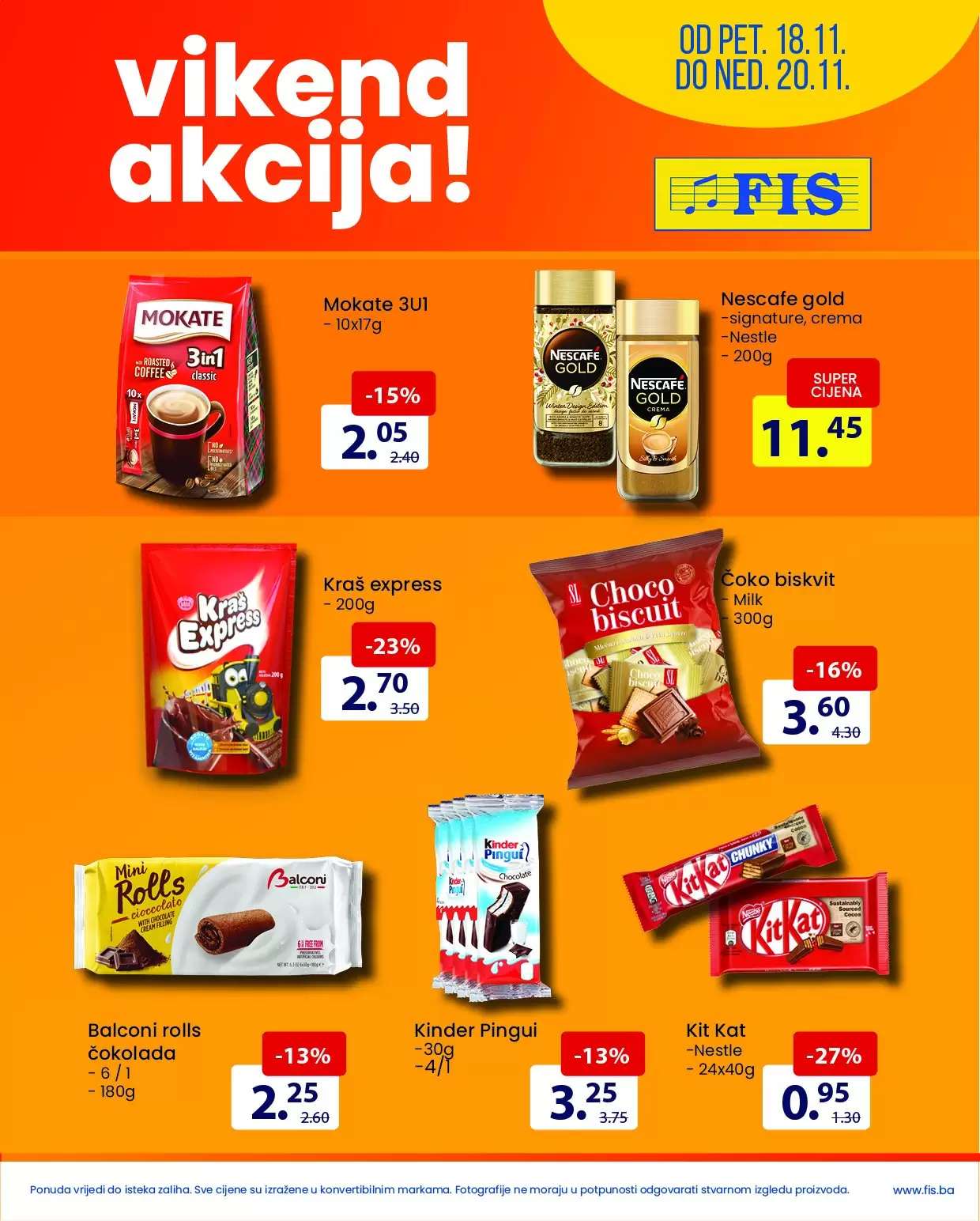 Fis vikend akcija 18-20.11.2022.