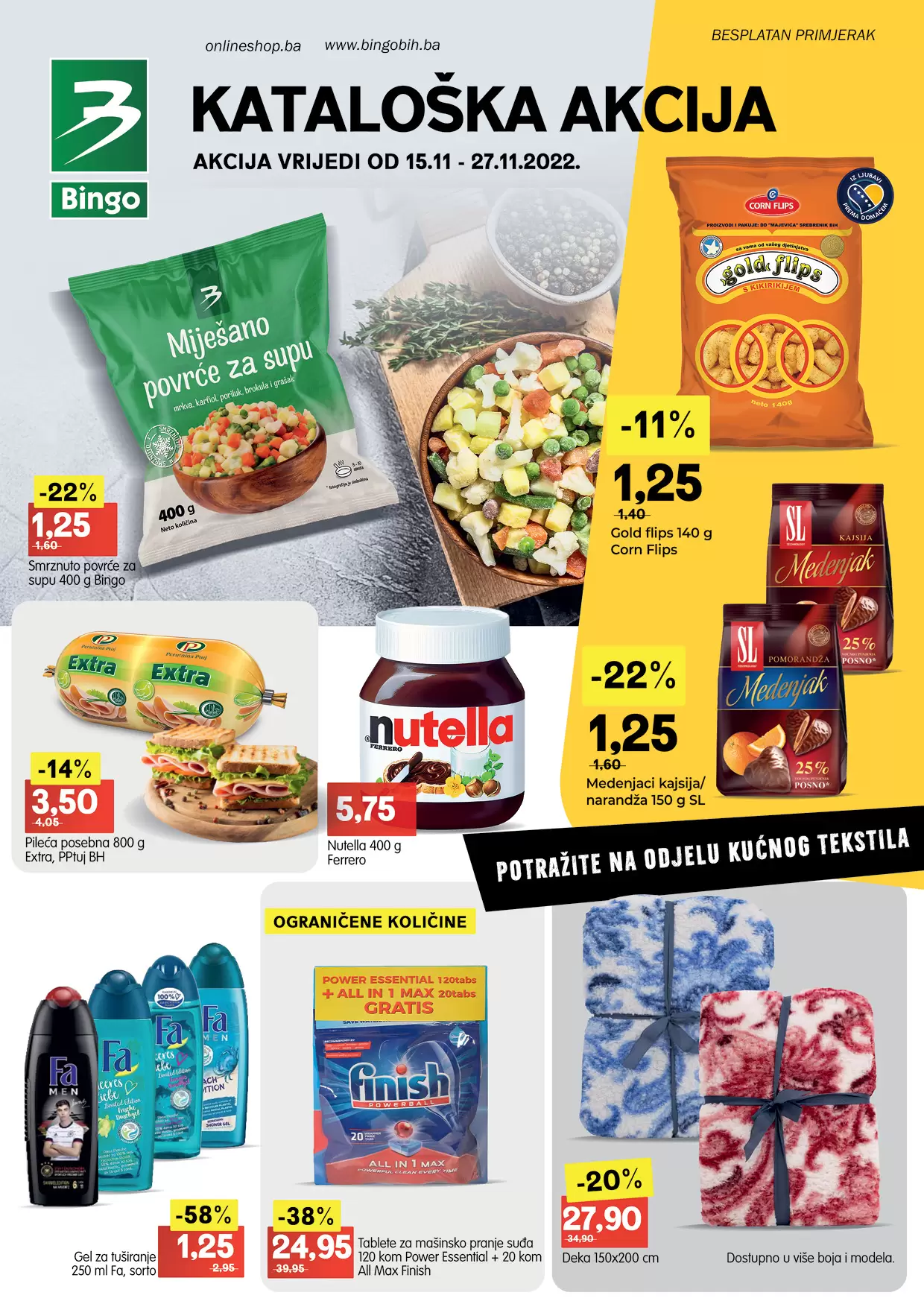 Bingo Katalog NOVEMBAR 2022- akcija sniženja 15-27.11.2022.