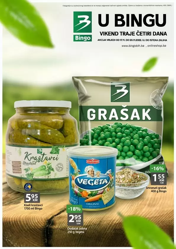 Bingo vikend akcija 17-20.11.2022.