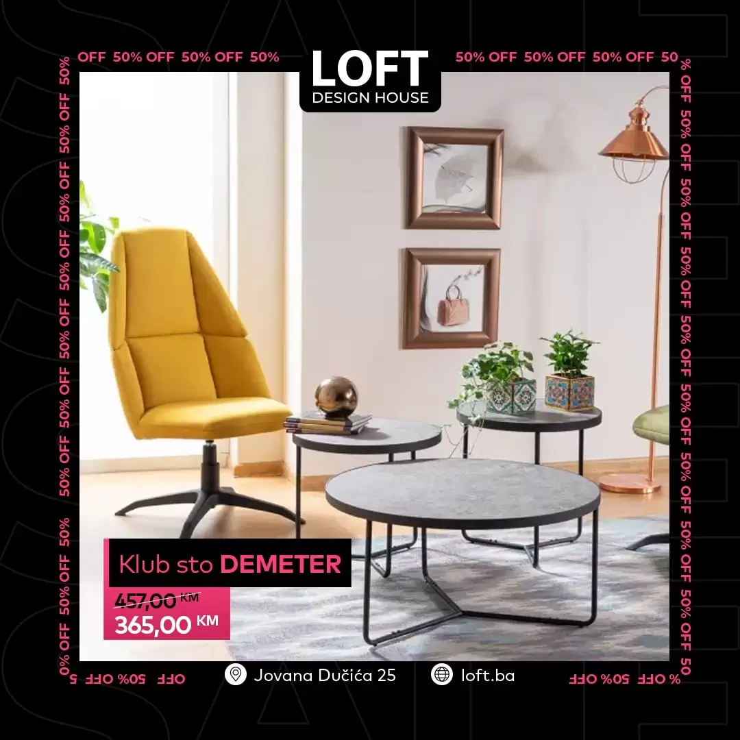 LOFT Design House Crni Petak 2022 Black Friday 2022