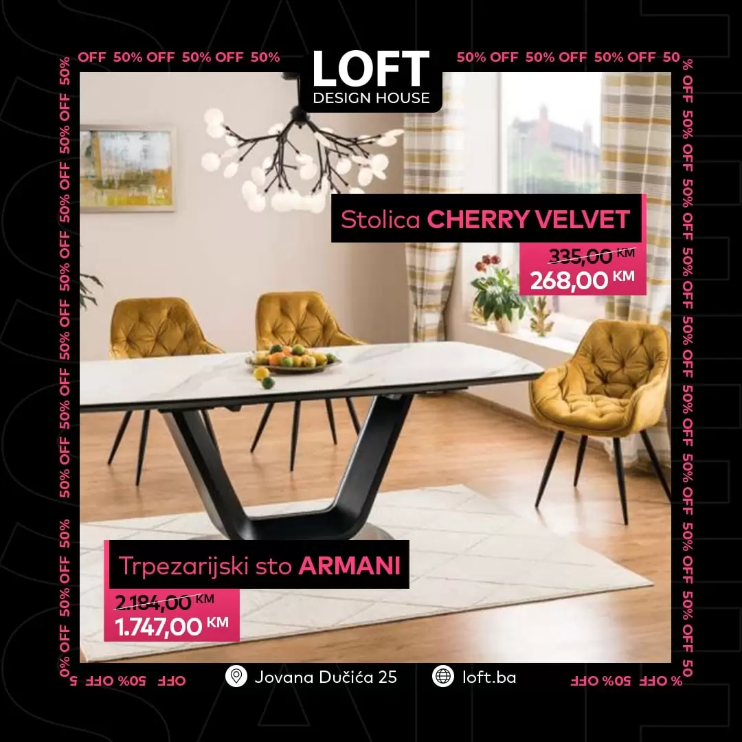 LOFT Design House Crni Petak 2022 Black Friday 2022