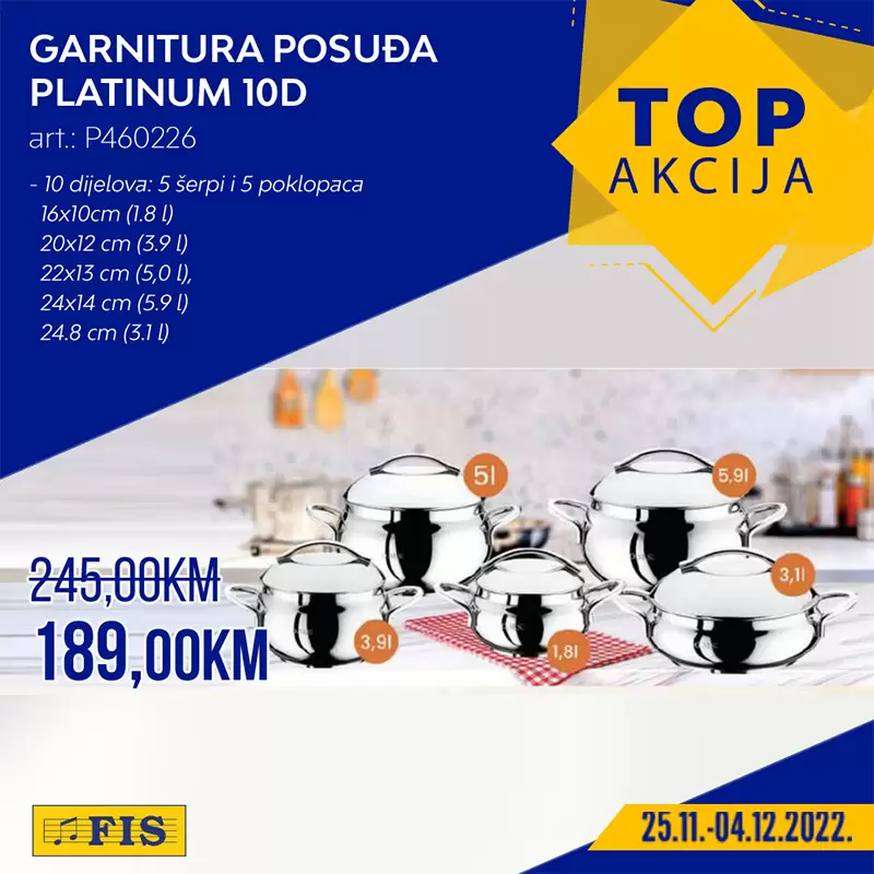 Fis TOP AKCIJA za TOP artikle 25.11-4.12.2022.