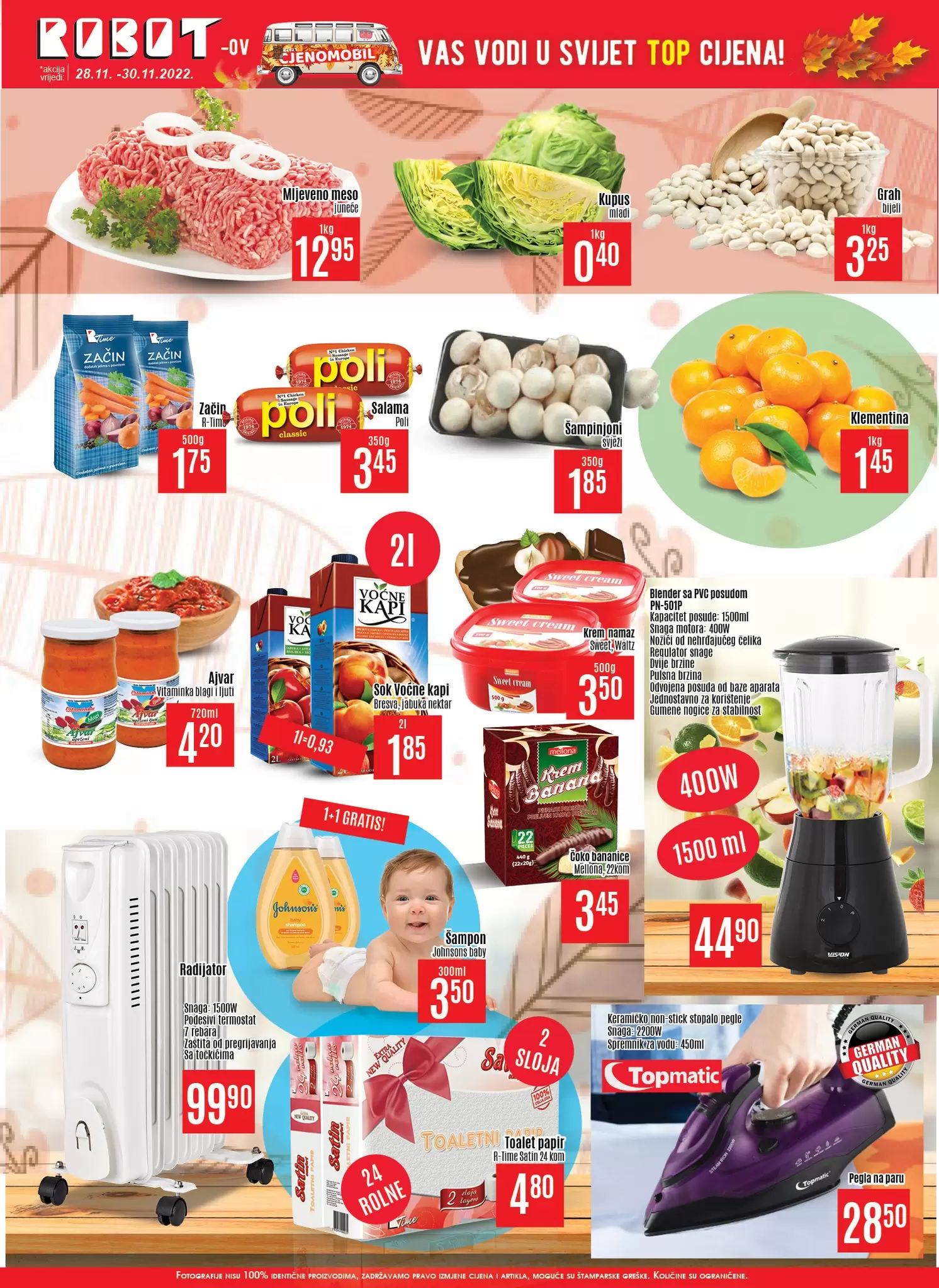 Robot akcija za početak sedmice 28-30.11.2022. 